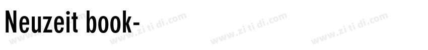 Neuzeit book字体转换